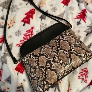 Snakeskin crossbody purse